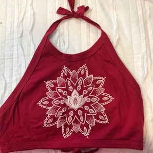 PacSun open back crop top